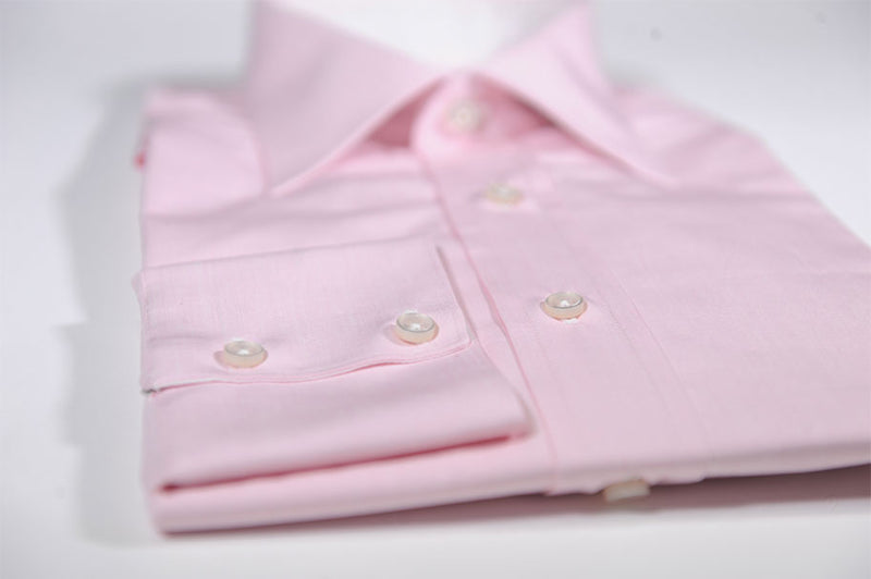 Camicia Popeline Rosa Tinta Unita