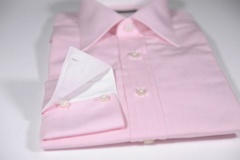 Camicia Popeline Rosa Tinta Unita