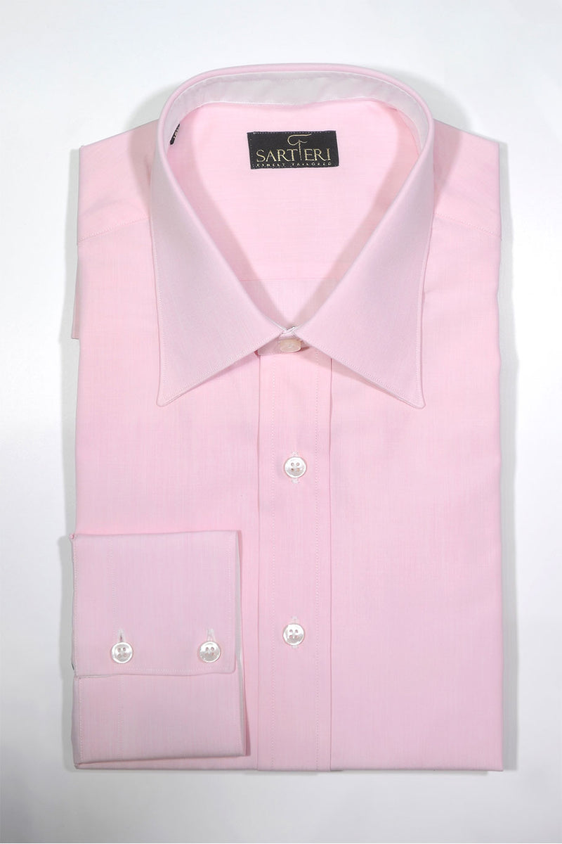 Plain Pink Poplin Shirt