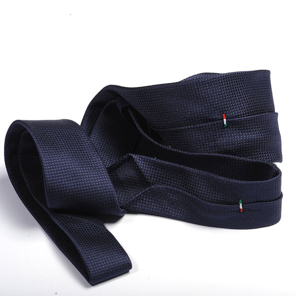 Navy blue tie fine gauze