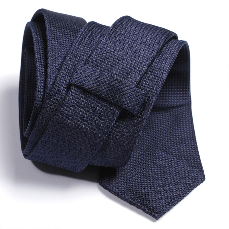 Cravatta Blu Navy garza fine