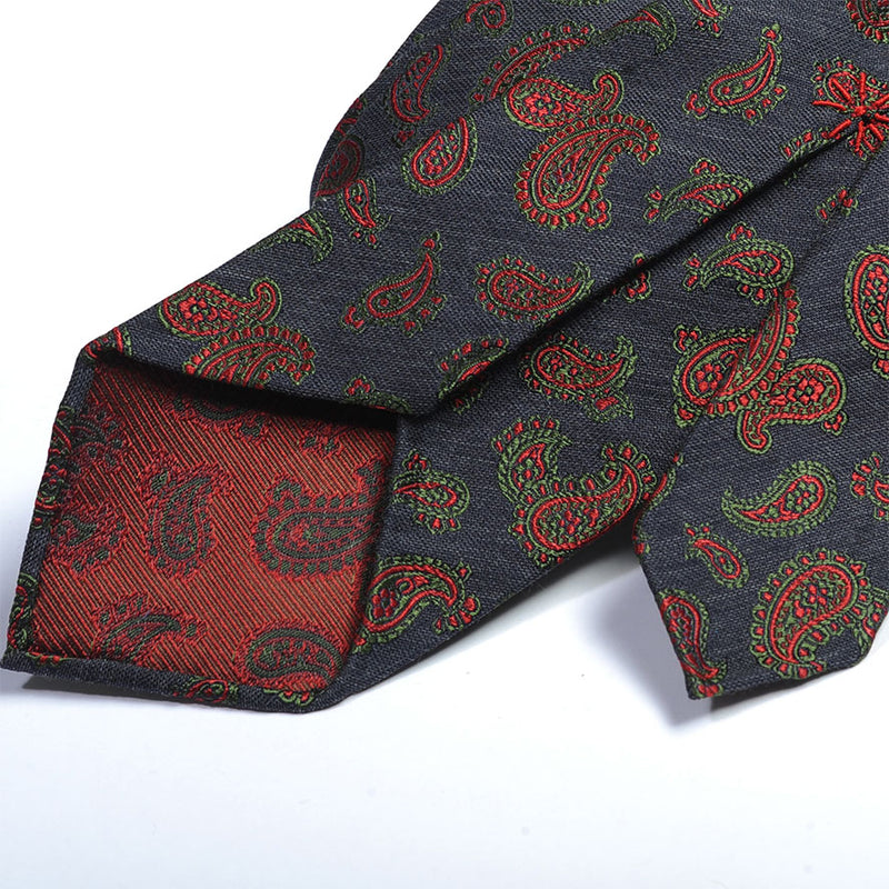 Tie in fine jacquard silk in cervone color